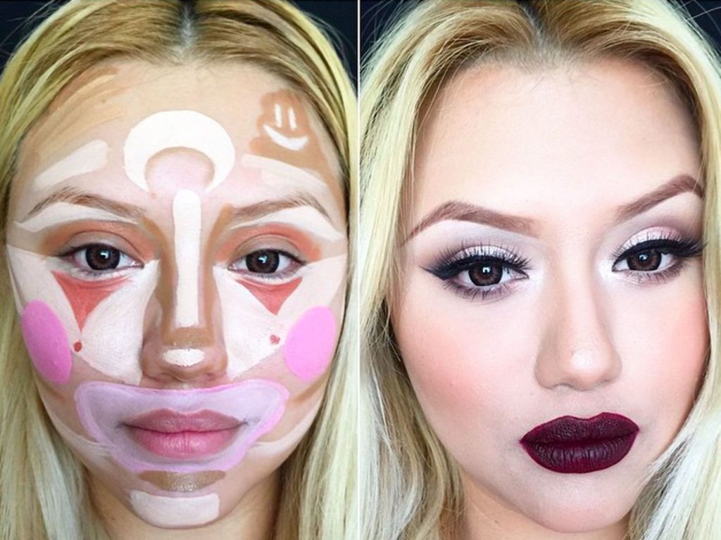 Новата мода в козметиката – техниката клоунско контуриране